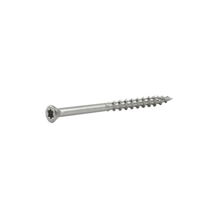 Grip-Rite Deck Screw, #7 x 2-1/4 in, 18-8 Stainless Steel, Trim Head, Torx Drive, 138 PK MAXS214TH3051